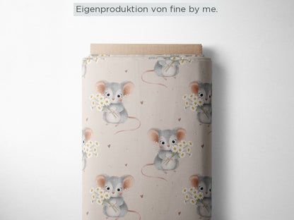 Stoffübersicht „Blumenmausi“