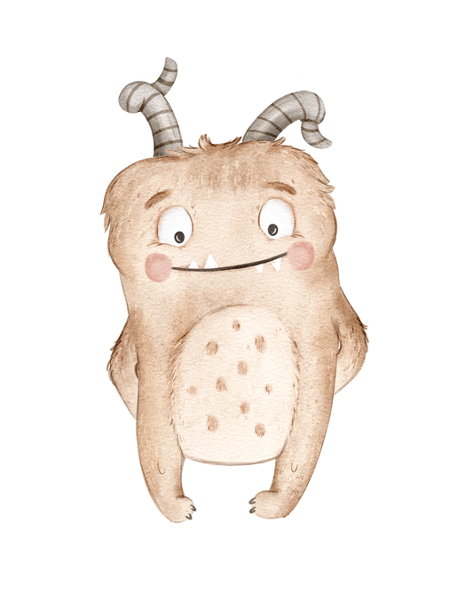 Bügelbild "Bogey beige" in 6 verschiedenen Größen