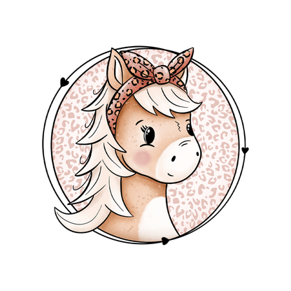 Bügelbild "Leo-Pony" in 6 verschiedenen Größen