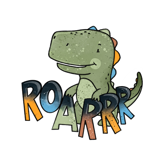 Bügelbild "Cool Dino" in 6 verschiedenen Größen