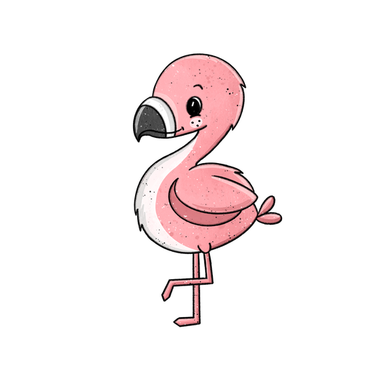 Bügelbild "Flamingo" in 6 verschiedenen Größen