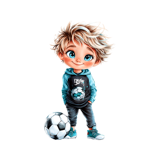 Bügelbild "Fußballer" in 6 verschiedenen Größen