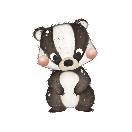 Bügelbild "Kleiner Dachs" in 6 verschiedenen Größen