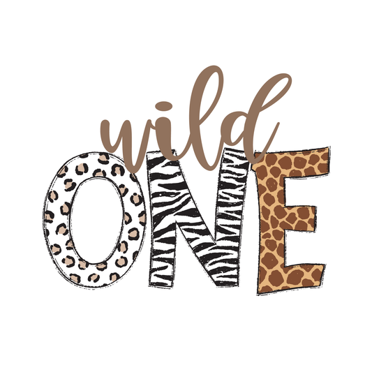 Bügelbild "Wild One Animalprint" in 6 verschiedenen Größen