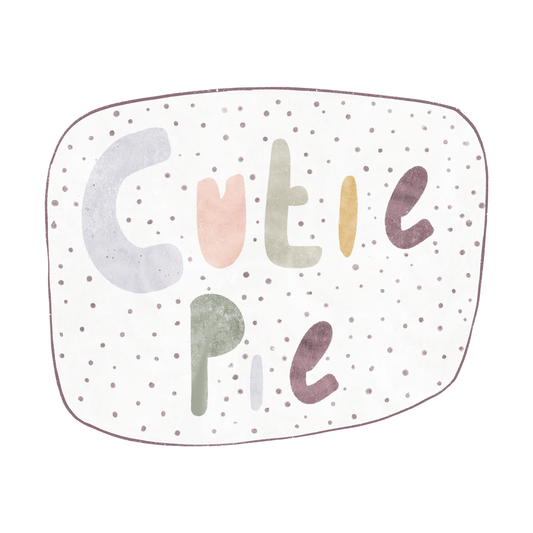 Bügelbild "Cutie Pie dotties" in 6 verschiedenen Größen