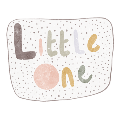 Bügelbild "Little One dotties" in 6 verschiedenen Größen