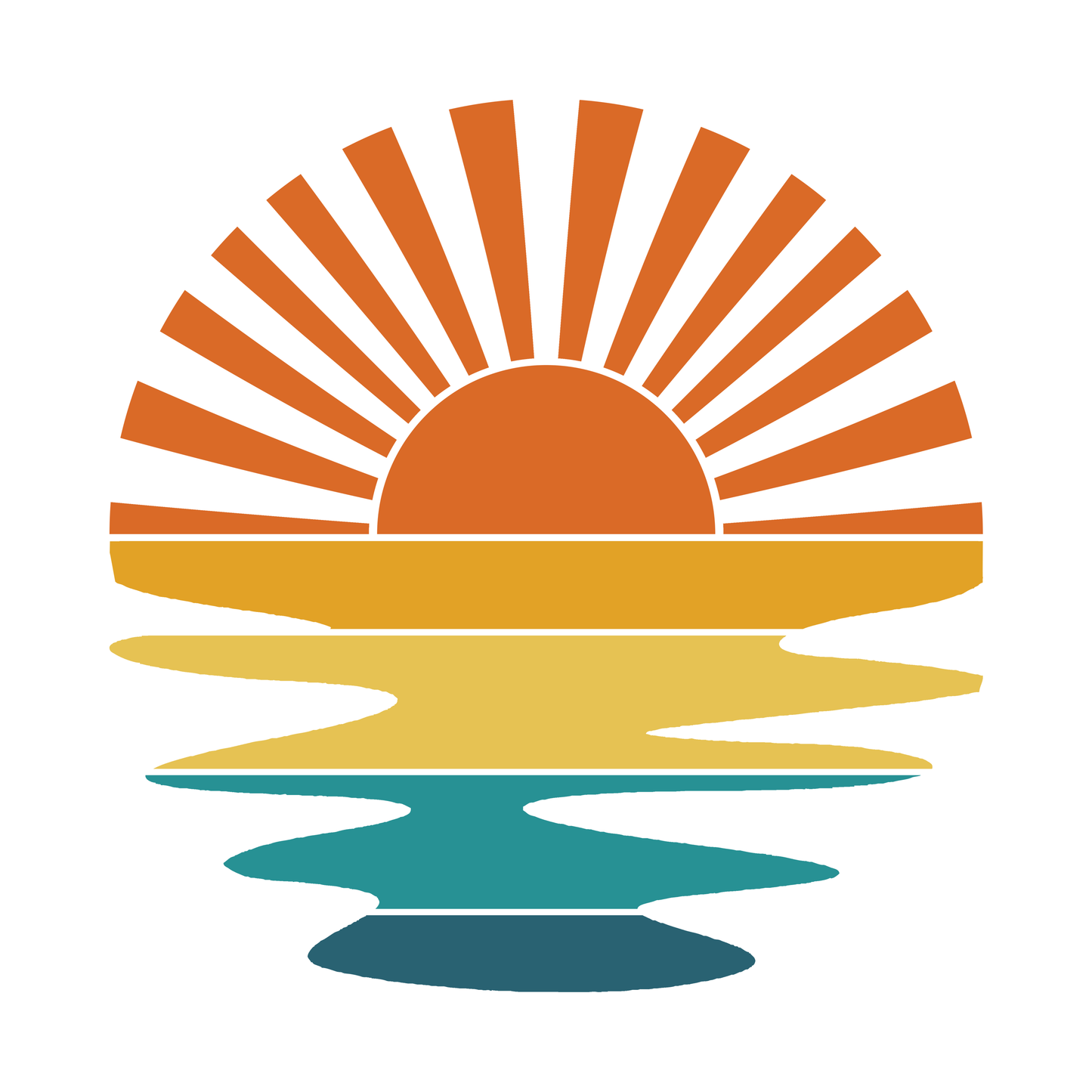 Bügelbild "Retro Sunset" in 6 verschiedenen Größen
