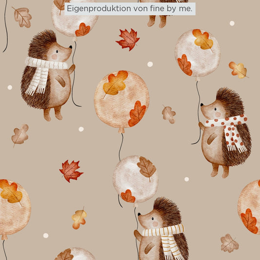 Stoffübersicht „Herbstballons beige“