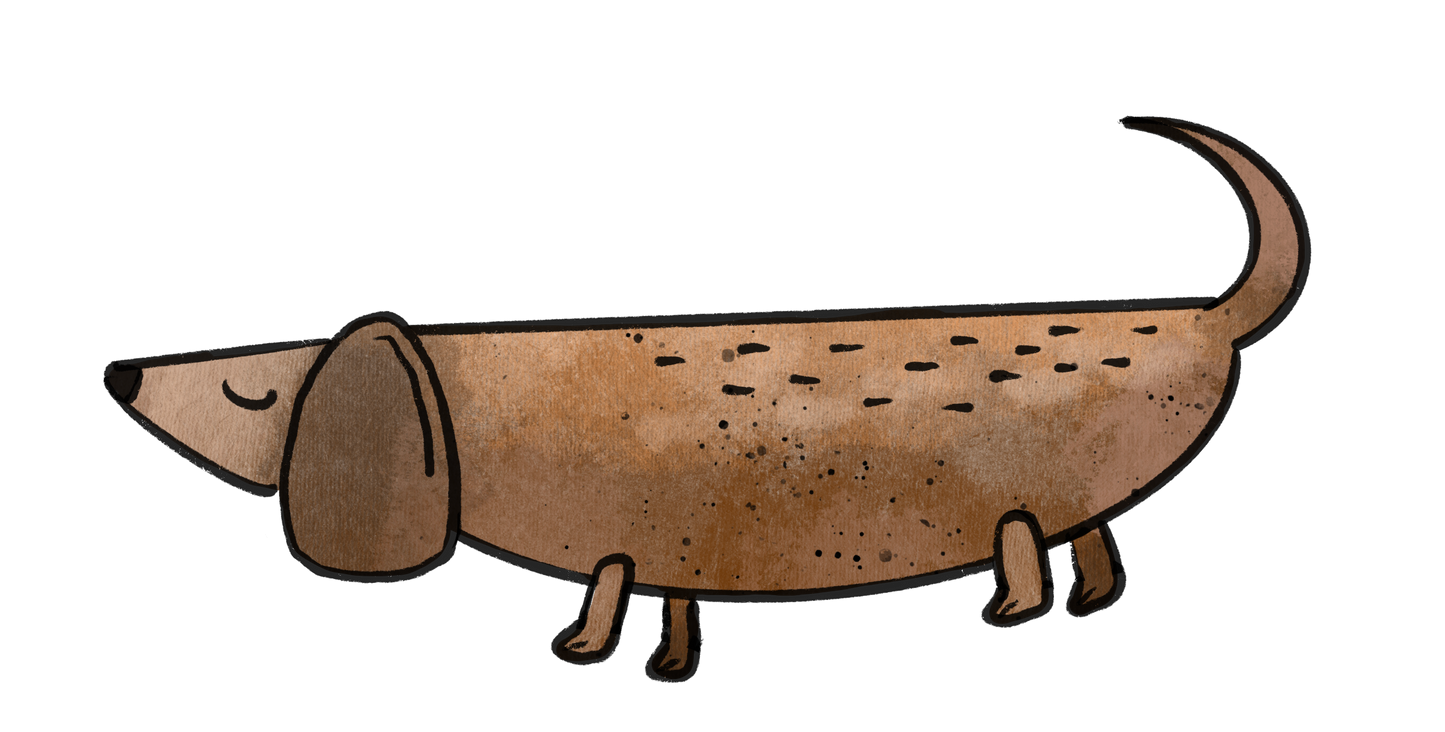 Bügelbild "Hundewelt 1" in 6 verschiedenen Größen