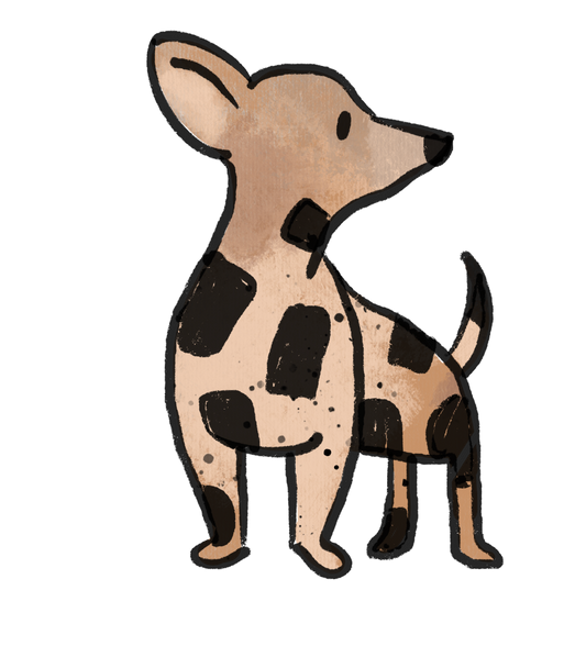 Bügelbild "Hundewelt 3" in 6 verschiedenen Größen