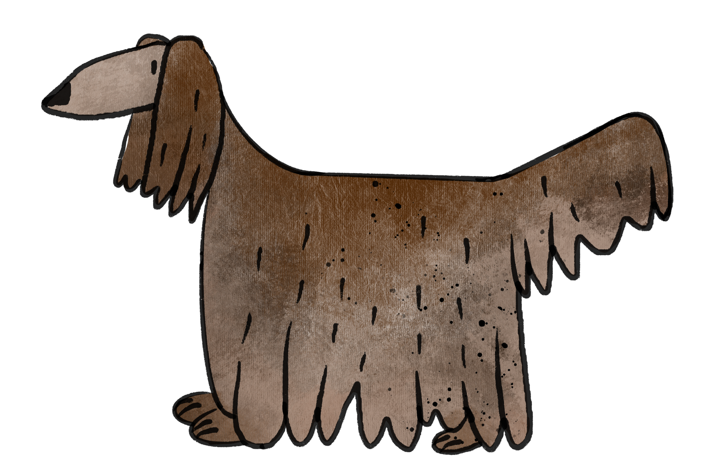 Bügelbild "Hundewelt 4" in 6 verschiedenen Größen