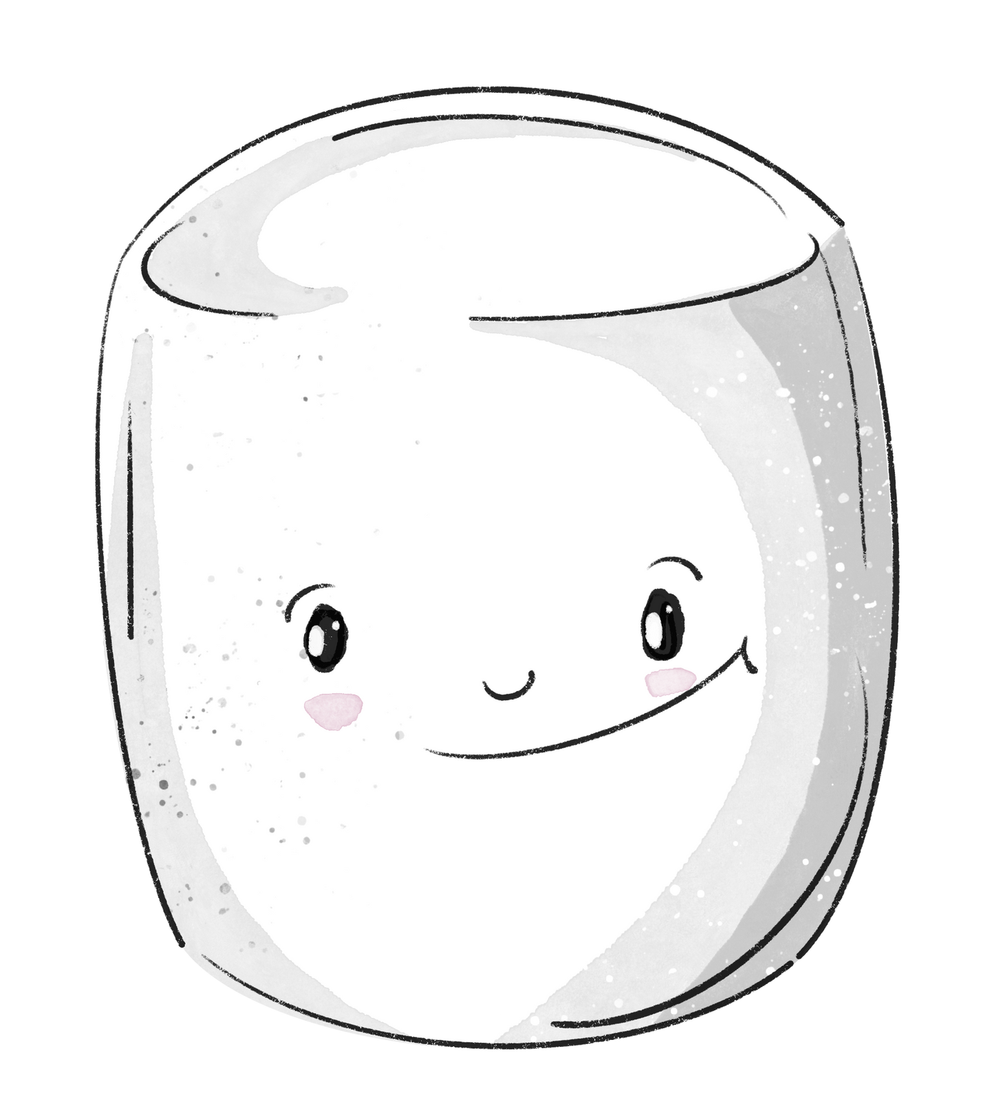 Bügelbild "Marshmallow 2" in 6 verschiedenen Größen