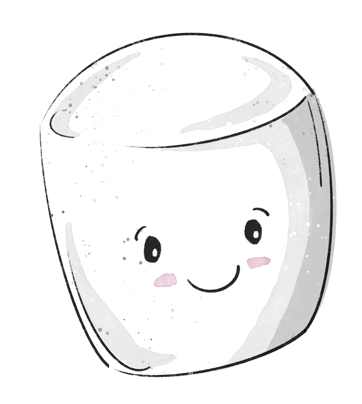 Bügelbild "Marshmallow 4" in 6 verschiedenen Größen