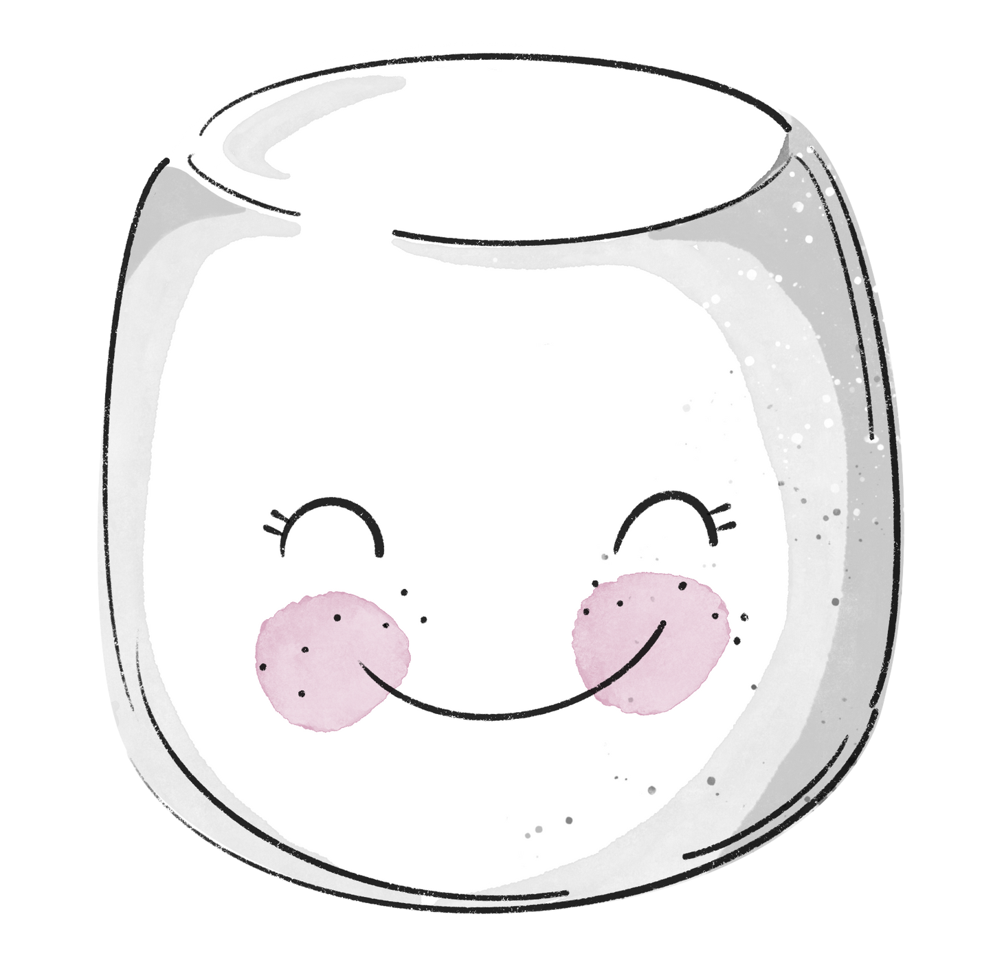 Bügelbild "Marshmallow 1" in 6 verschiedenen Größen