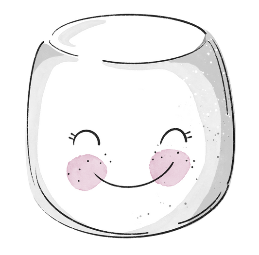 Bügelbild "Marshmallow 1" in 6 verschiedenen Größen