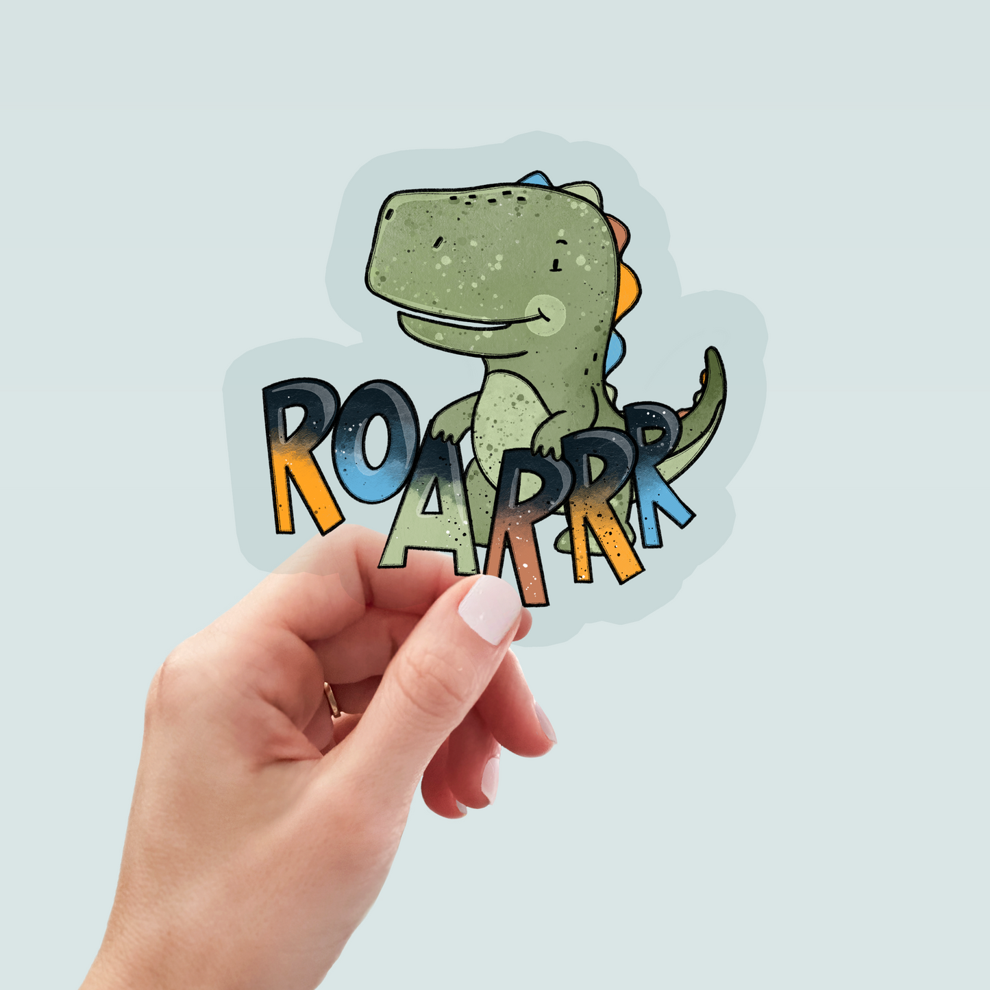 Bügelbild "Cool Dino" in 6 verschiedenen Größen