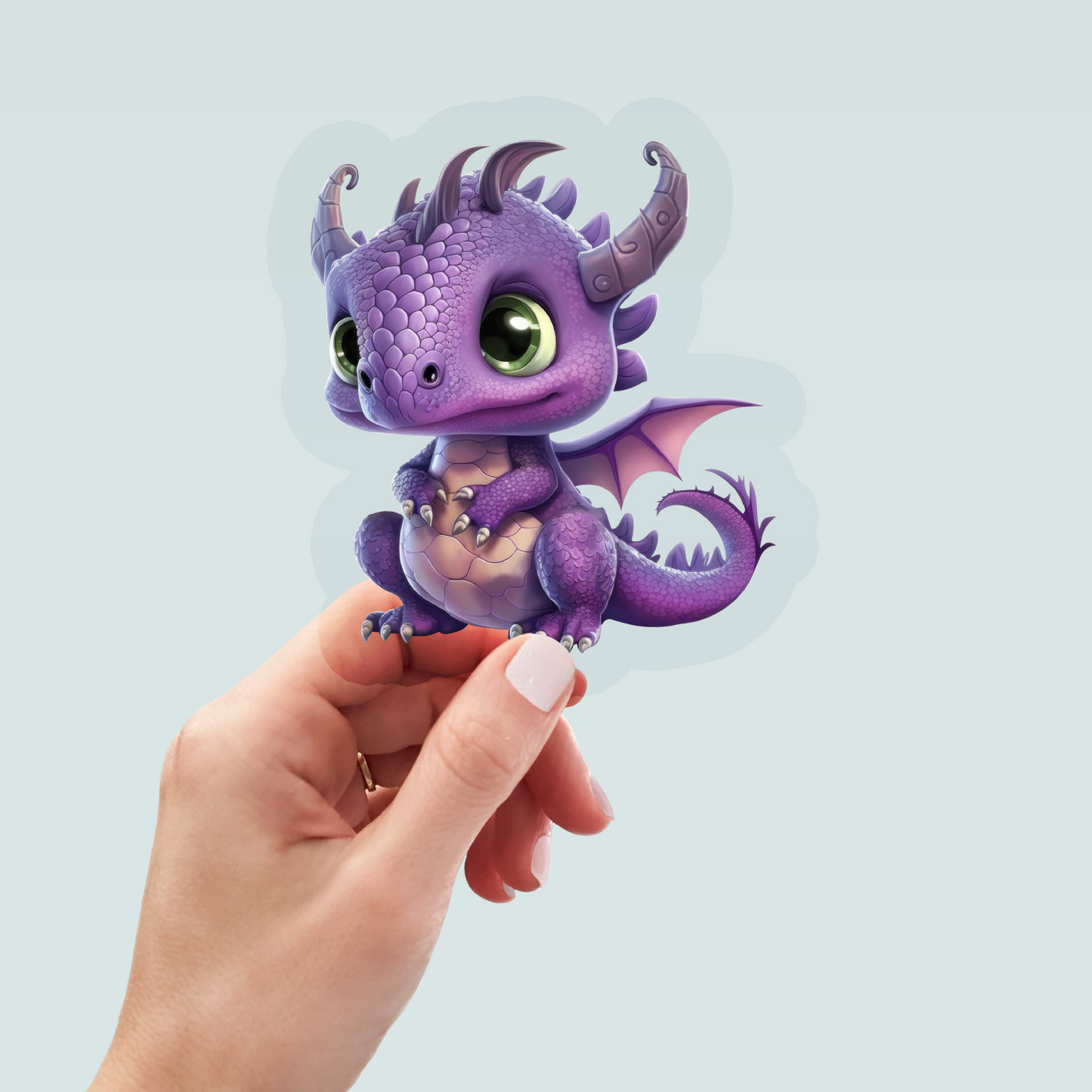 Bügelbild "Drache lila 2" in 6 verschiedenen Größen
