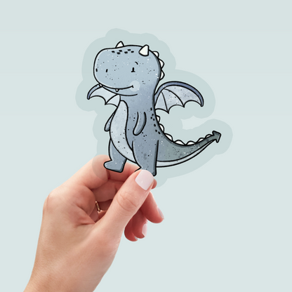 Bügelbild "Dragonia Drache blau" in 6 verschiedenen Größen