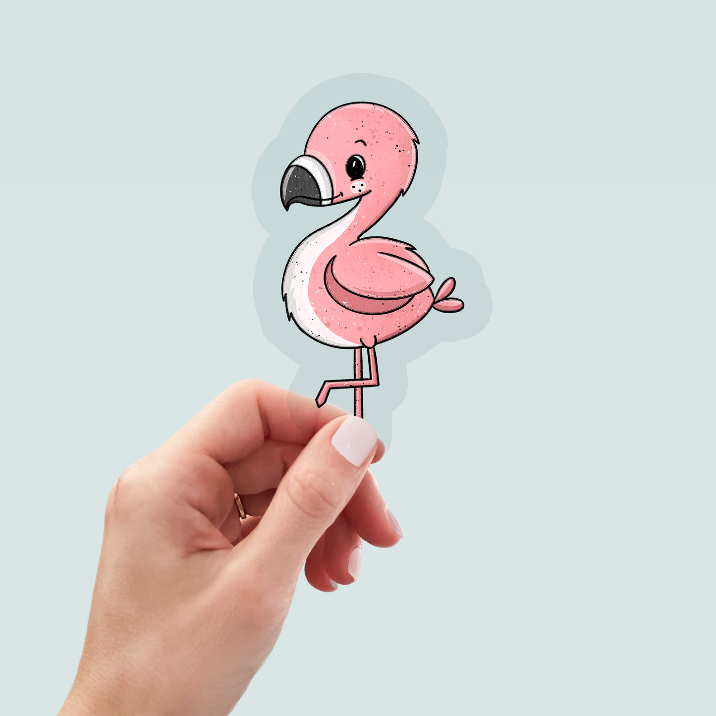 Bügelbild "Flamingo" in 6 verschiedenen Größen