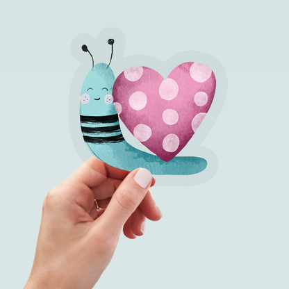 Bügelbild "Frühlingstanz Schnecke" in 6 verschiedenen Größen