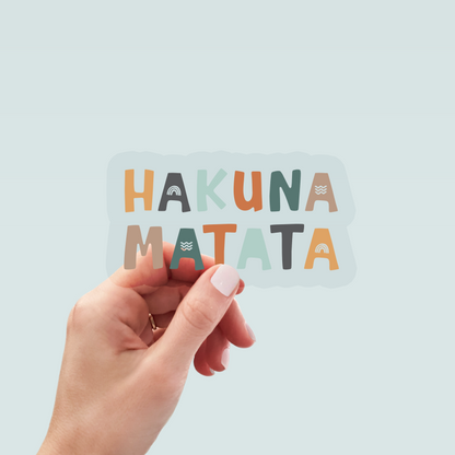 Bügelbild "Hakuna Matata" in 6 verschiedenen Größen
