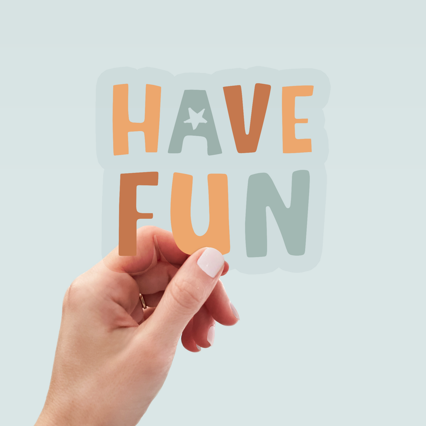 Bügelbild "Have Fun" in 6 verschiedenen Größen