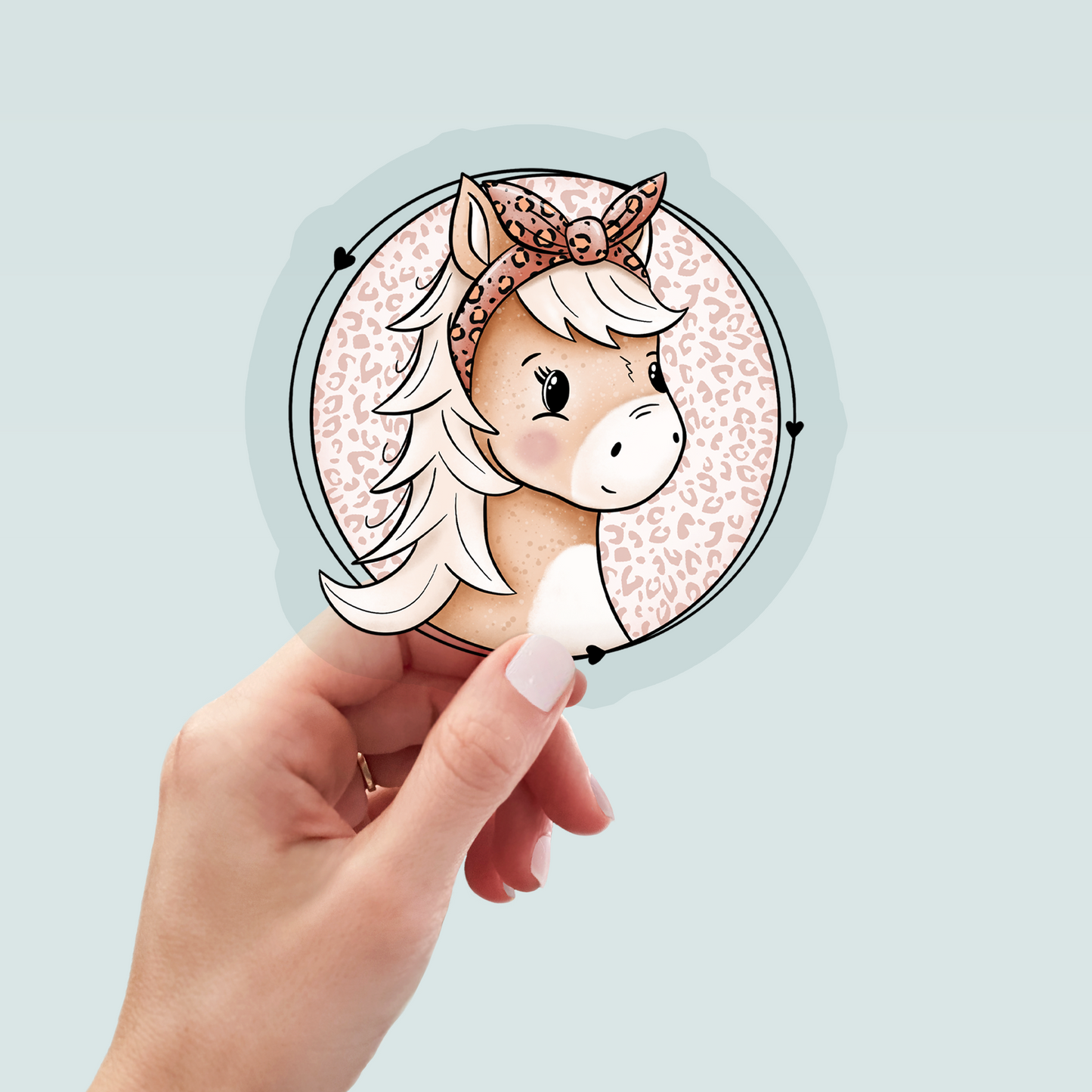 Bügelbild "Leo-Pony" in 6 verschiedenen Größen