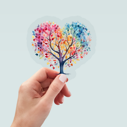 Bügelbild "Love Tree colourful" in 6 verschiedenen Größen