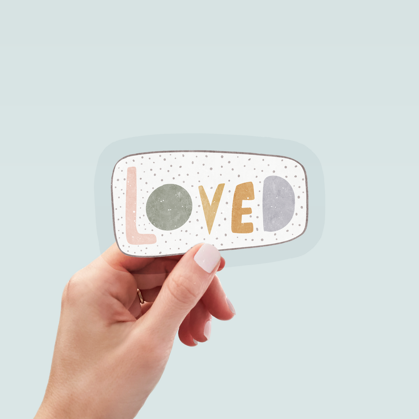 Bügelbild "Loved dotties" in 6 verschiedenen Größen