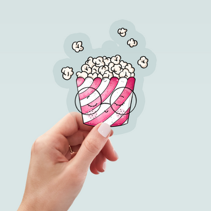 Bügelbild "Popcorn Time" in 6 verschiedenen Größen