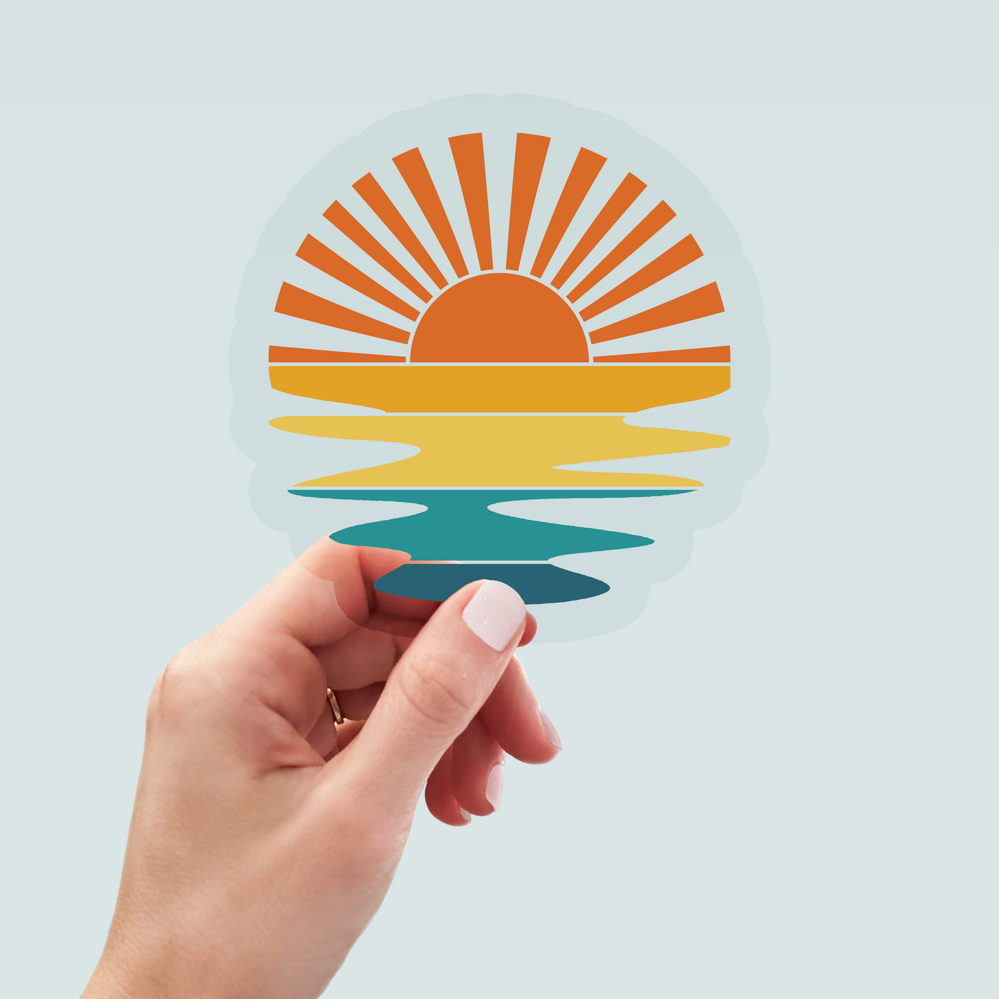 Bügelbild "Retro Sunset" in 6 verschiedenen Größen