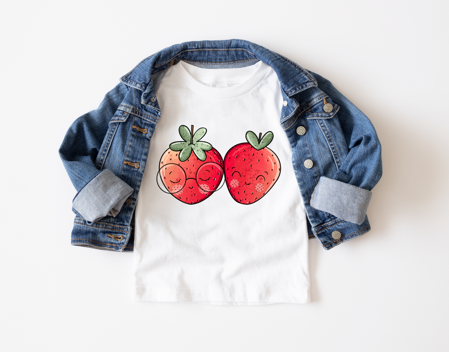 Bügelbild "Sweet Strawberries" in 6 verschiedenen Größen