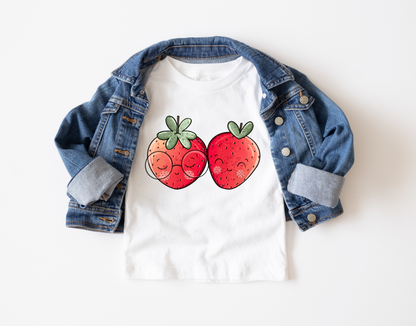 Bügelbild "Sweet Strawberries" in 6 verschiedenen Größen