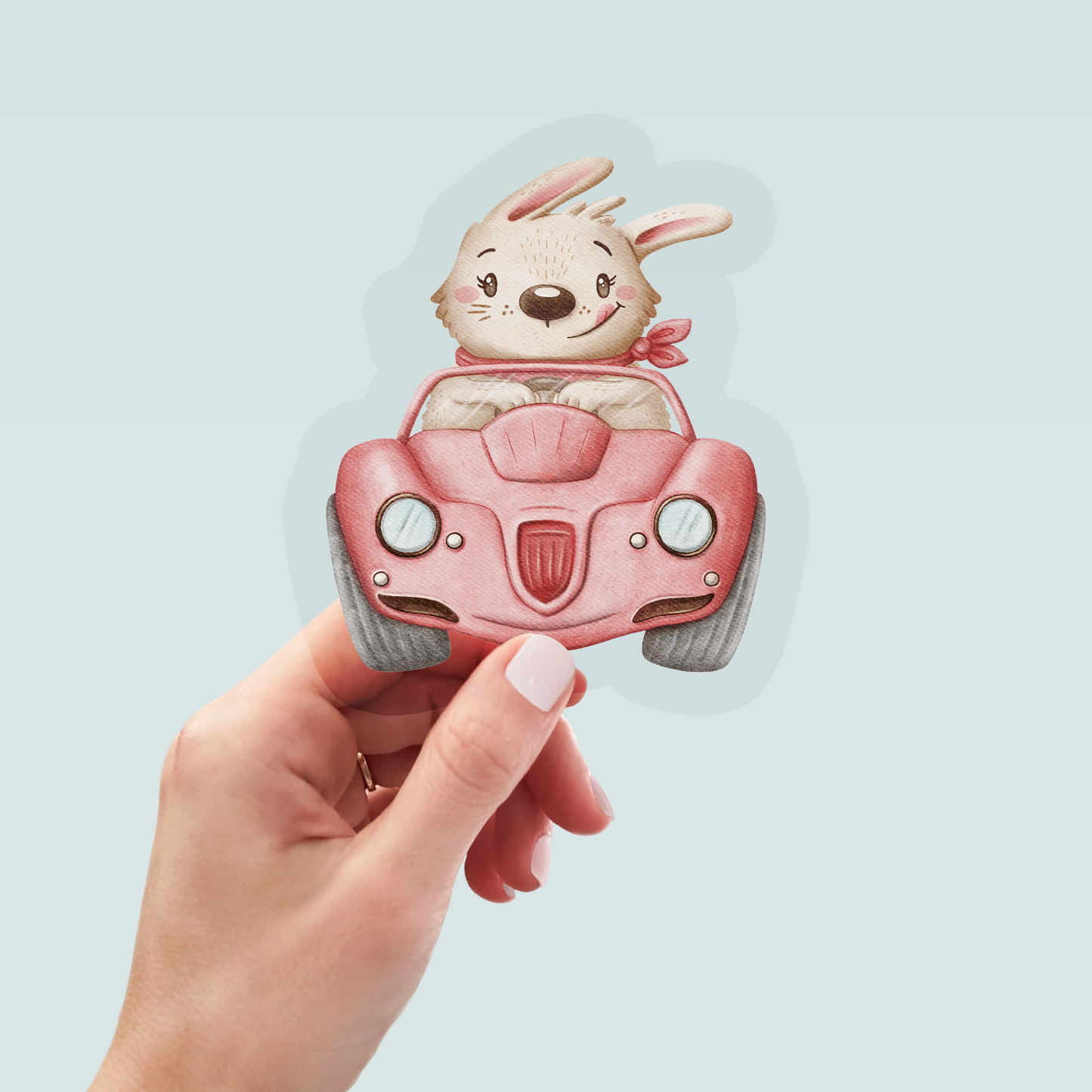 Bügelbild "Speedy Bunny" in 6 verschiedenen Größen