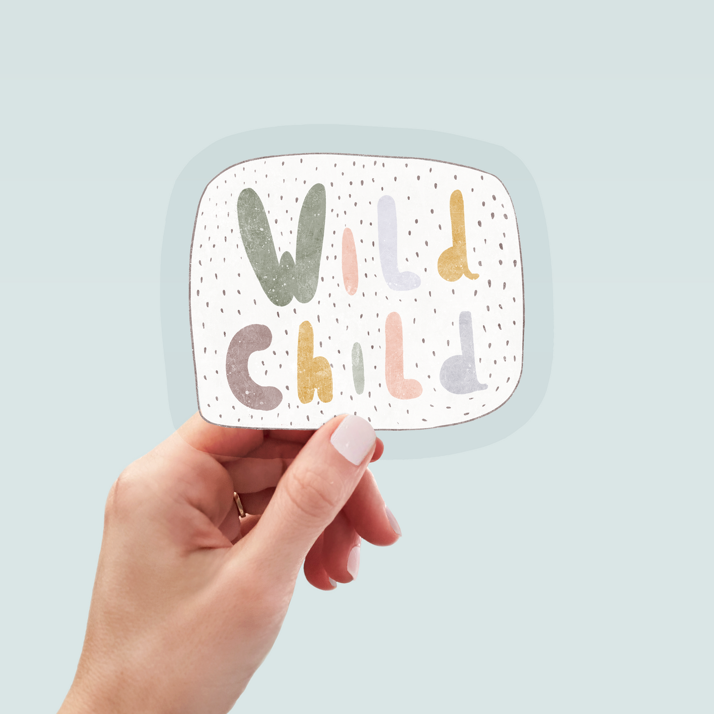Bügelbild "Wild Child dotties" in 6 verschiedenen Größen