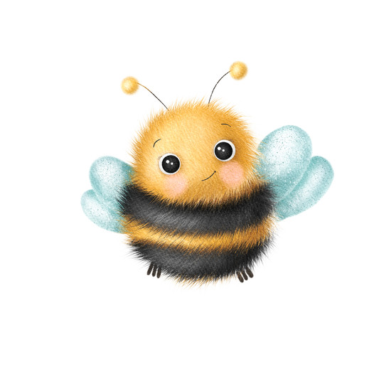 Bügelbild "Pummel Hummel" in 6 verschiedenen Größen