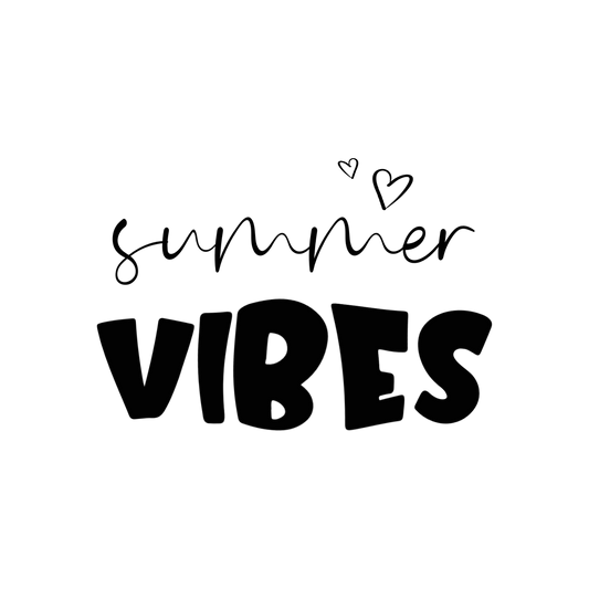 Bügelbild "Summer Vibes" in 6 verschiedenen Größen