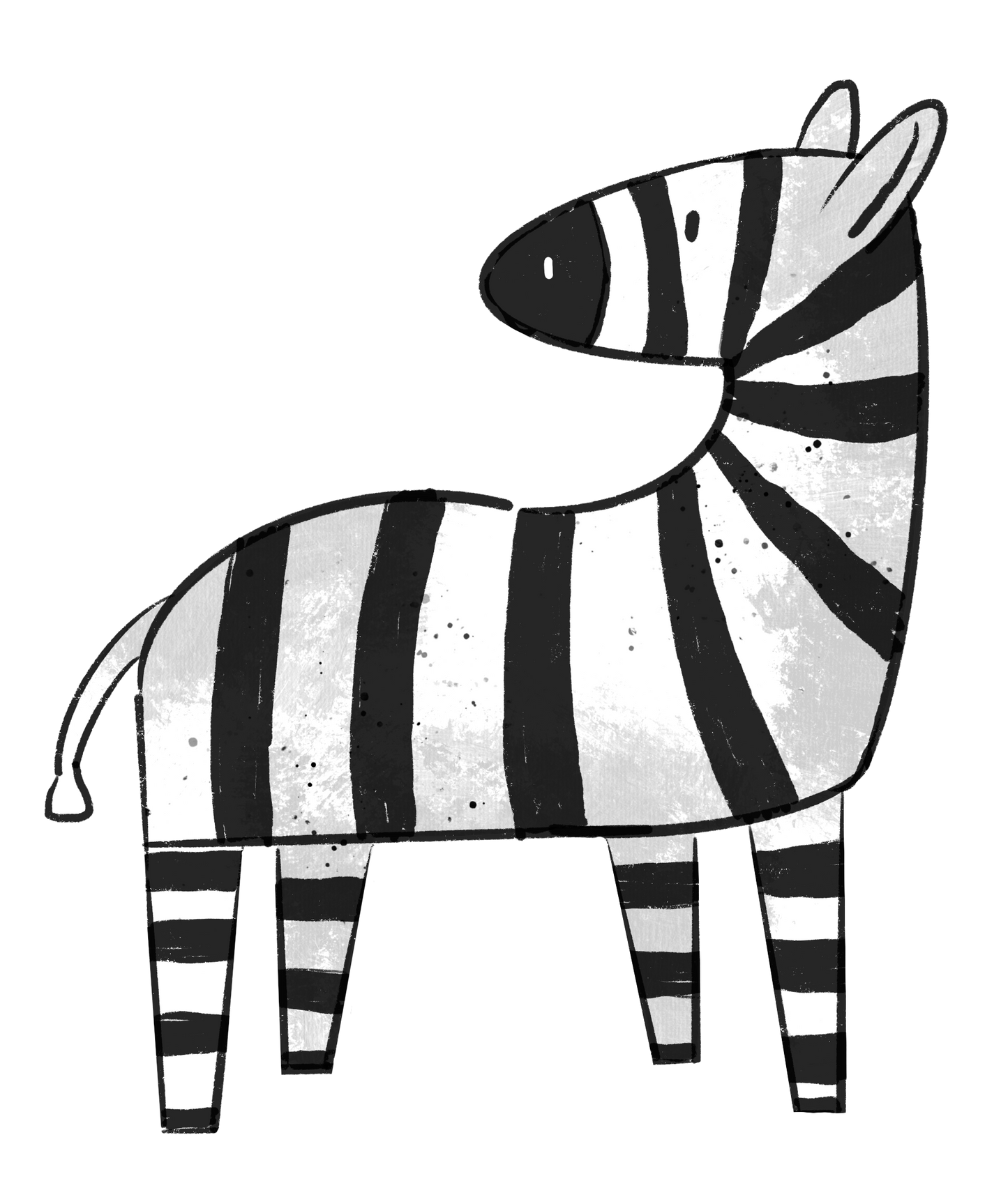 Bügelbild "Sarifari Zebra" in 6 verschiedenen Größen