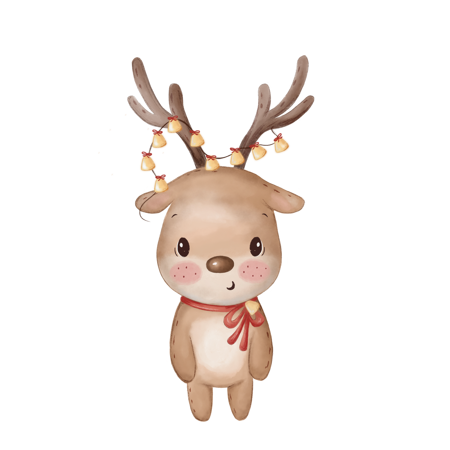 Bügelbild "Weihnachtsrentier" in 6 verschiedenen Größen