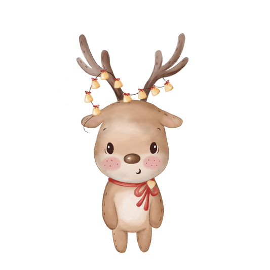 Bügelbild "Weihnachtsrentier" in 6 verschiedenen Größen