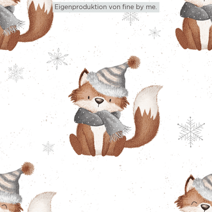 Lagerware: Bio-Sommersweat „Winterfuchs“, exklusive Eigenproduktion