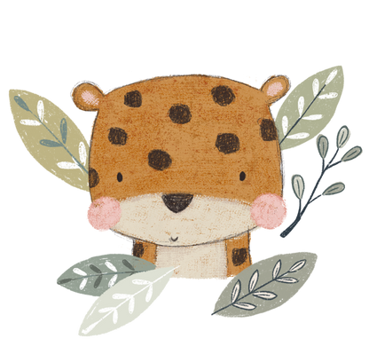 Bügelbild "Jungle Leopard" in 6 verschiedenen Größen