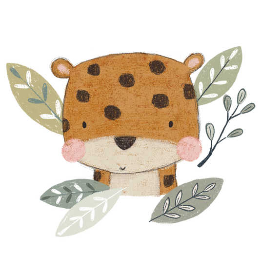 Bügelbild "Jungle Leopard" in 6 verschiedenen Größen