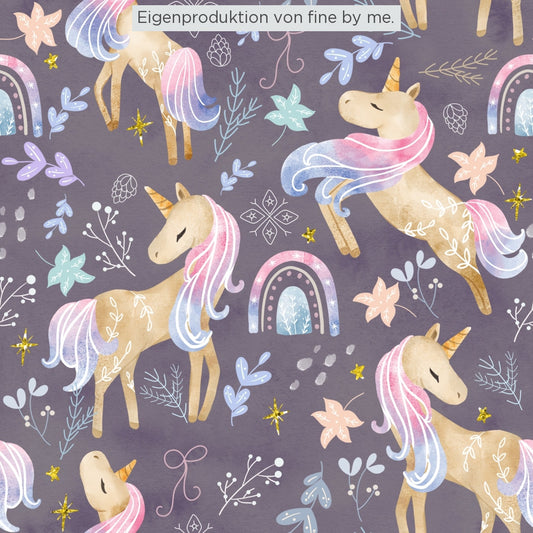 Stoffübersicht „Lovely Unicorn dove"