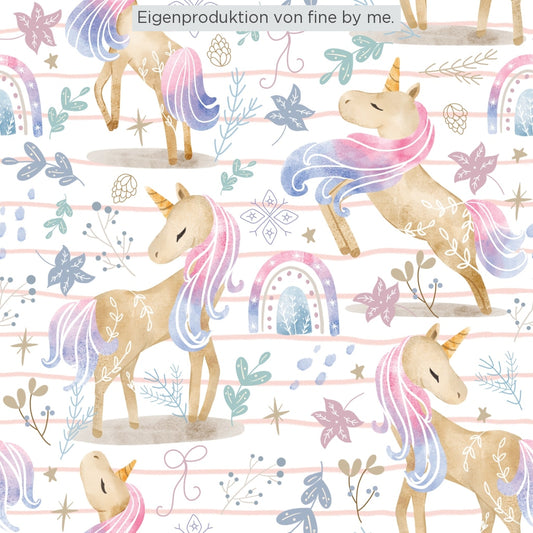 Stoffübersicht „Lovely Unicorn lines"