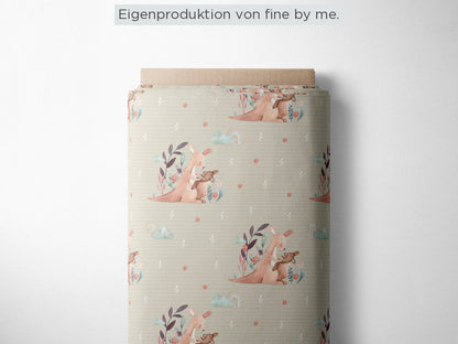 Stoffübersicht „Känguruliebe turtle dove“