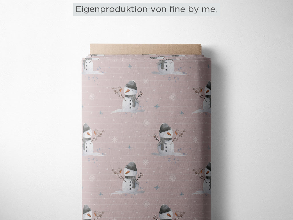 Stoffübersicht „Little Snowman oldrose“