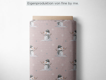 Stoffübersicht „Little Snowman oldrose“