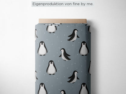 Stoffübersicht „Little Penguins steel“