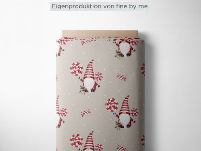 Stoffübersicht „Winterwichtel beige"